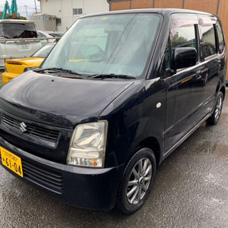 売却済み　　　ご自宅付近に納車！車検付きＨ１７年ワゴンＲ大人気黒、ＨＤＤナビ、アルミ、キーレス、フル装備の画像
