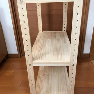 ニトリ　パイン材フリーラックの画像
