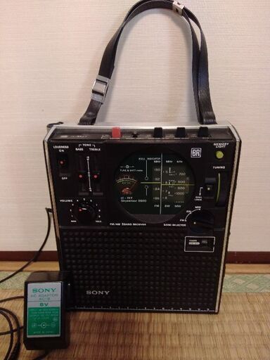 アンティークラジオ Sony Skysensor 5600 ACアダプター付き