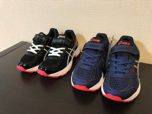 【新品をお売りします】アシックス　キッズシューズ2足　17.5センチ&18.5センチ