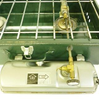 ★未使用品★コールマン UNLEADED CAMP STOVE MODELS 414 専用バッグ 鉄板付き キャンプストーブ コンロ アウトドア用品★の画像