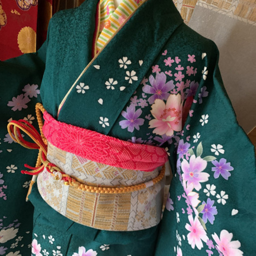 成人式　振袖　長襦袢　袋帯　フルセット