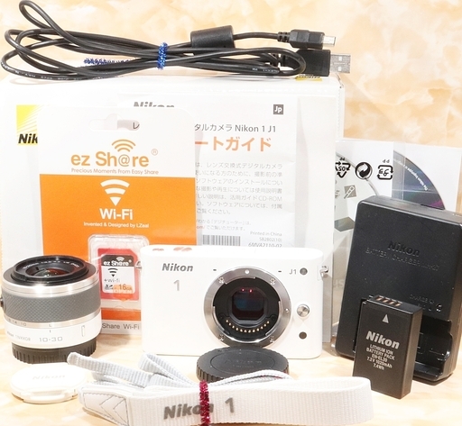 ★美品級＆スマホ転送★初心者おすすめ★ニコン J1 手振れ補正レンズキット