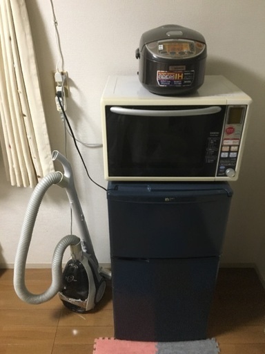 【家電4点セット】引き取り希望時期1〜3月