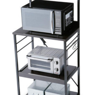 LOWYA キッチンラック　color:ブラック