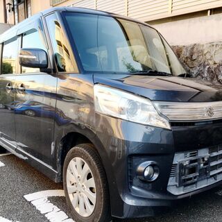 平成25年式 スズキ スペーシア カスタムXS MK32S 修復歴なし バックカメラ付純正ステアリングリモコンナビTV/ETC/左パワースライドドア装備の画像
