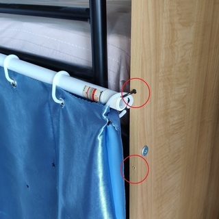 安全に昇降できる階段付き 二段ベッド　収納ありの画像