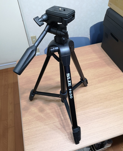 【お引渡者決定】SLIK F630 ファミリー向け三脚（「ビデオカメラ」「デジタルカメラ」両方対応）