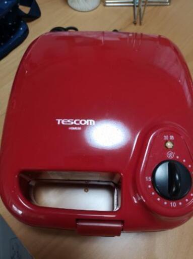 【引越し処分〜1/26】TESCOM HSM530 ホットサンド　トースター　ベーカリー