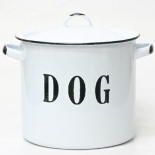 ホーローの入れ物　DOG