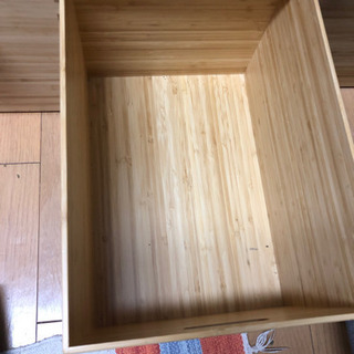 無印　キッチン収納ラック　木製の画像