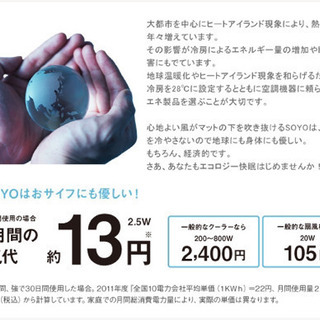 介護にもおすすめ SOYO AX-HM1200 エアコンマットの画像