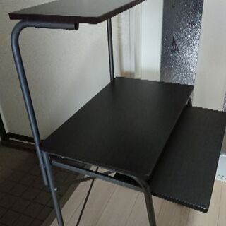パソコンラック  ブラックの画像