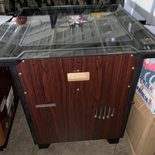 昭和レトロ テーブルゲーム 花札 幅60×奥行60×高さ68㎝ 鍵付き 喫茶店 ブラウン管 ゲーセン ジャンク品の画像