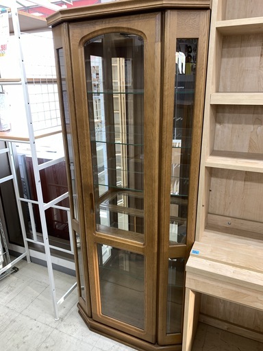 J198　ナカジマ工芸　コレクションボード　飾り棚　ガラスキャビネット　キュリオケース