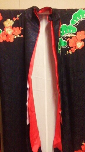 引き振袖 黒 花嫁婚礼衣装 着物
