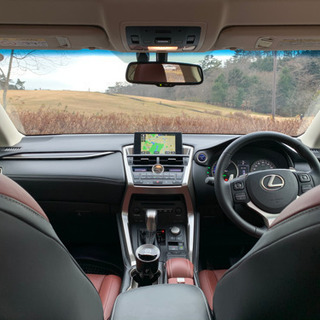 （成約済み）レクサス NX 300h バージョンL✨3.4万キロ✨赤革✨ムーンルーフ✨パノラミックビューモニター✨ACC✨パドルシフト✨の画像