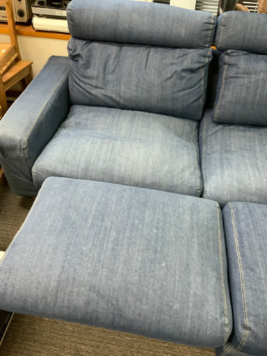 お取引様決まってます！ソファー　デニム生地　中古^_^