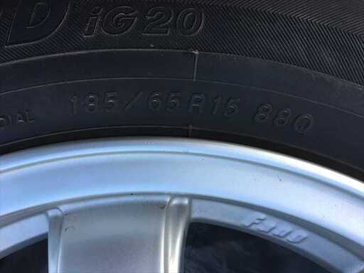 スタッドレスタイヤ＆アルミホイール　185/65 R15