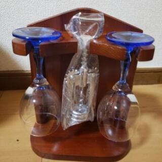 ワイングラス&シルバーコルクスクリューツイスターセット