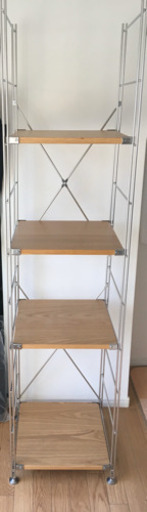 【取引中】［無印良品］オーク材ユニットシェルフ高さ：175.5cm