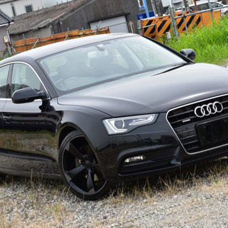 必見♪Audi・A5/スポ-ツバック/後期!2.0/TFSIタ-ボ/クワトロ/4WD/黒革/社外19AW＆外キャリパ-/HDDナビ/地デジ/Bカメ/検2年/OP多数/不具合無の画像