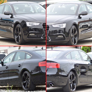 必見♪Audi・A5/スポ-ツバック/後期!2.0/TFSIタ-ボ/クワトロ/4WD/黒革/社外19AW＆外キャリパ-/HDDナビ/地デジ/Bカメ/検2年/OP多数/不具合無の画像