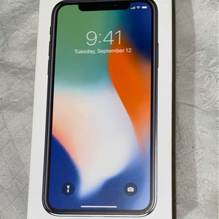 [美品] iPhone X Silver 64 GB docom...