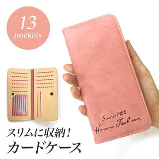 ☆レディース カードケース ベビーピンク スエード 新品 送料込☆