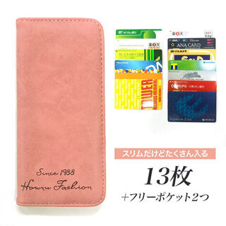 ☆レディース カードケース ベビーピンク スエード 新品 送料込☆の画像