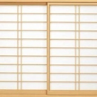室内建具「引き違い二枚戸」製作　材料費すべて込みで総額３万円内　約H179.5W86　曇りガラス又は障子入り既製品の調整でも可能　セミプロ以上の方限定の画像