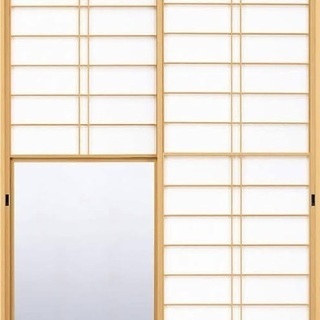 室内建具「引き違い二枚戸」製作　材料費すべて込みで総額３万円内　約H179.5W86　曇りガラス又は障子入り既製品の調整でも可能　セミプロ以上の方限定の画像