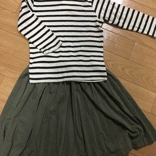 新品未使用 ボーダーカットソー 90cm 男女兼用