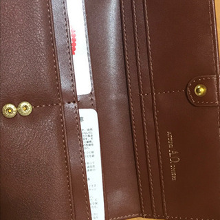 新品未使用！大容量☆アツキオオニシ☆atsukionishi☆茶色☆長財布の画像