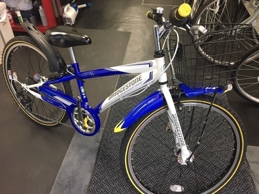 完売【リサイクル・点検整備済】ブリヂストン２４インチ男の子向け子供車