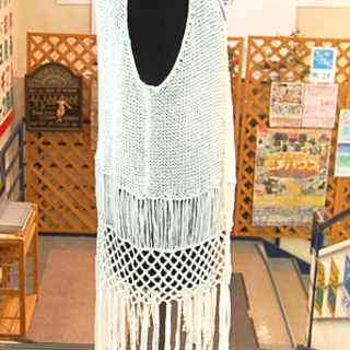 MINKPINK ロングジレ ホワイト レディース 衣類 服 アクリルニット XS～S ☆ 札幌市 清田区 平岡の画像