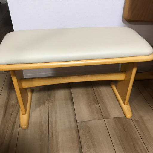 美品★2/8までに取りに来ていただける方【テーブル長さ調整可】ダイニングテーブルセット　椅子2脚ベンチ1脚