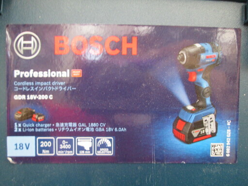 ボッシュ　インパクトドライバ　GDR18V-200C　未使用