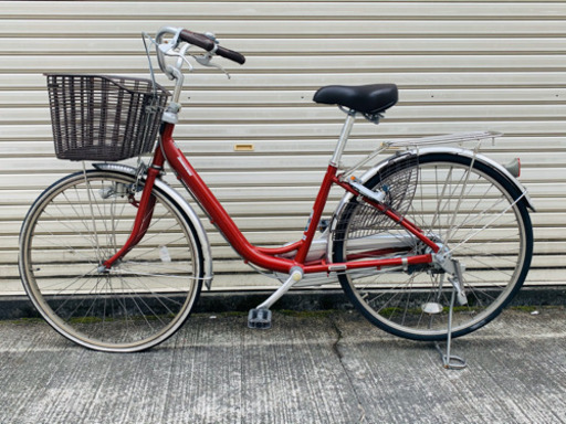 BRIDGESTONE 赤色　26インチ　アルミフレーム自転車