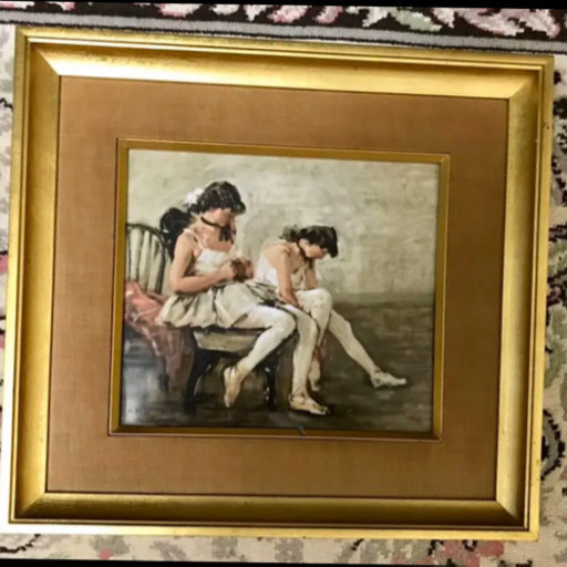 鬼頭鍋三郎バレリーナ陶版画ノリタケエレガンス