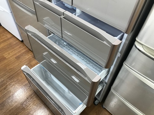 1年間保証付き！2017年製！HITACHI(日立)　6ドア冷蔵庫　R-XG4800H
