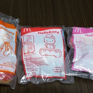 ■計量スプーンハートローラークッキー型セット/新品■マクドナルドxハローキティの画像
