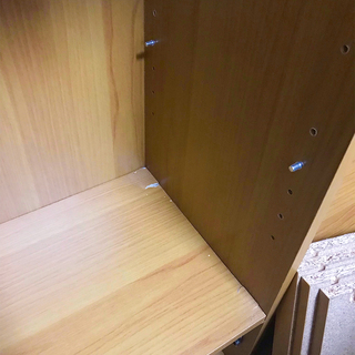 2列引き出し付き【木製ボックス】高さ調整可能の画像