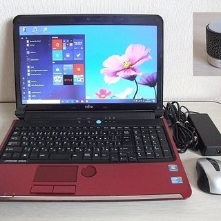 高速SSD240GB搭載　FUJITSU LIFEBOOK AH550/5B ノートパソコン　3　おまけLED Bluetoothスピーカー