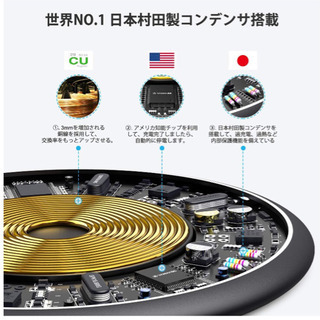 ワイヤレス充電器 急速充電 置くだけ充電 PSE認証 の画像