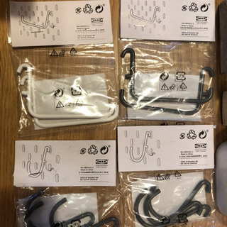 IKEA専用有孔ボード　フック等の画像