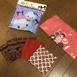 ツムツムミニ巾着　ピングーミニトートバッグ　コースター5点