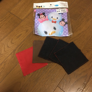 ツムツムミニ巾着　ピングーミニトートバッグ　コースター5点の画像