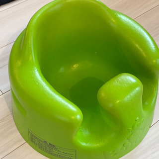 バンボ　ベビーソファ　グリーン　腰ベルト付きの画像