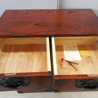 4段チェスト 岩谷堂箪笥 整理箪笥 引出し 鍵付き 南部鉄器 収納家具 伝統